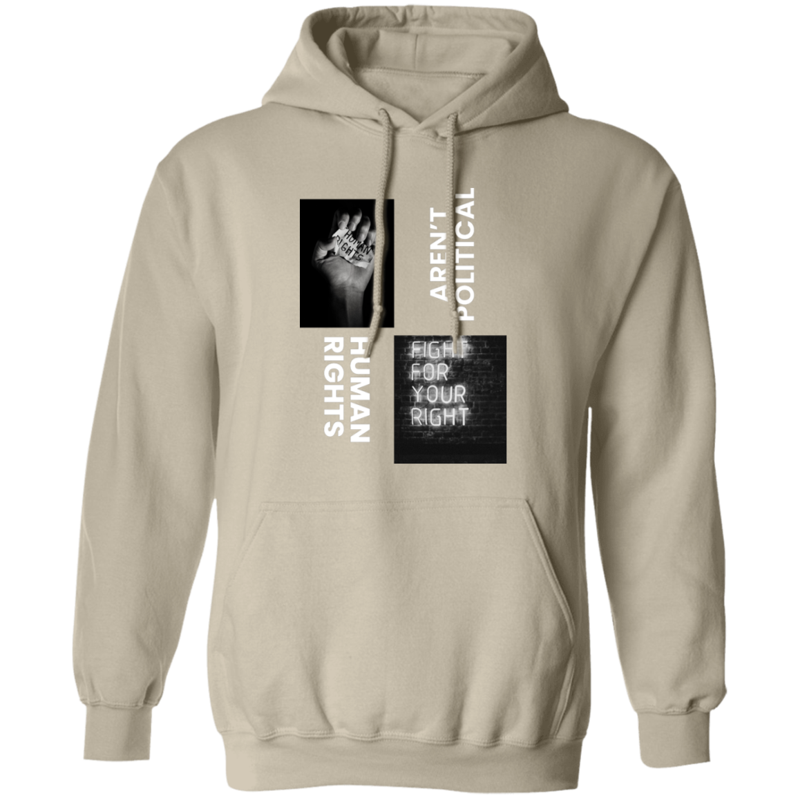 Human Rights aren't political hoodie