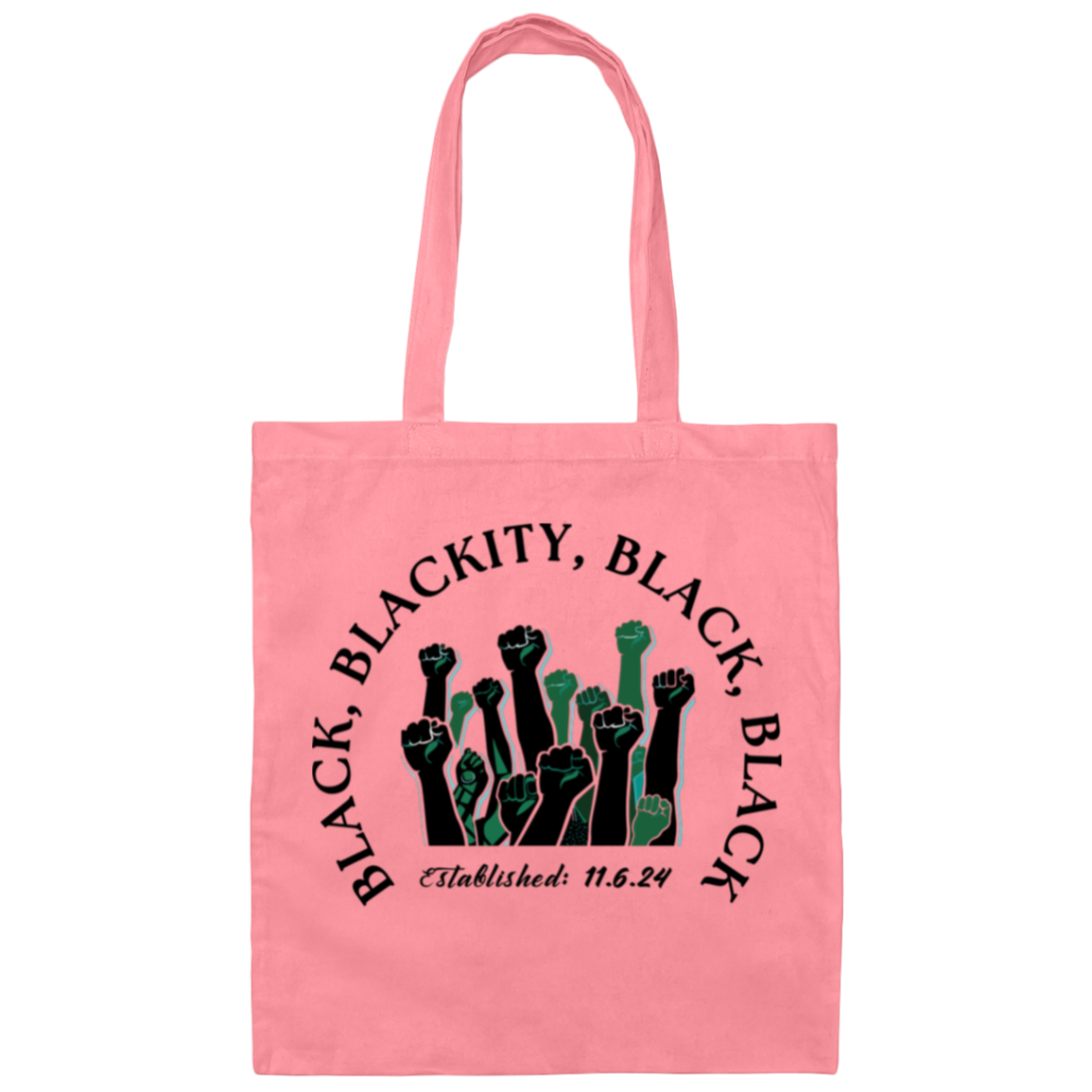 Black, Blackity tote bag