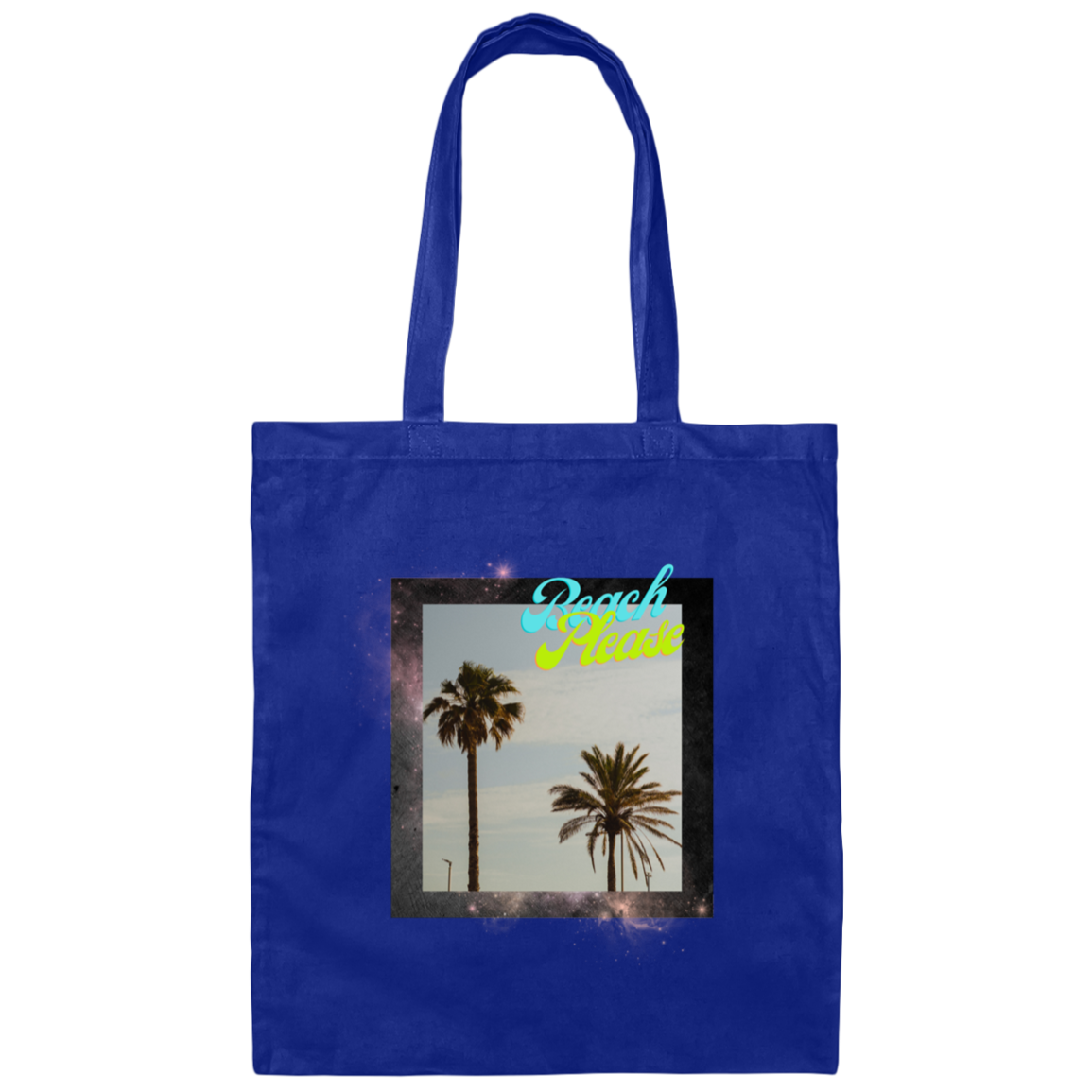 Beach Please Canvas Tote Bag