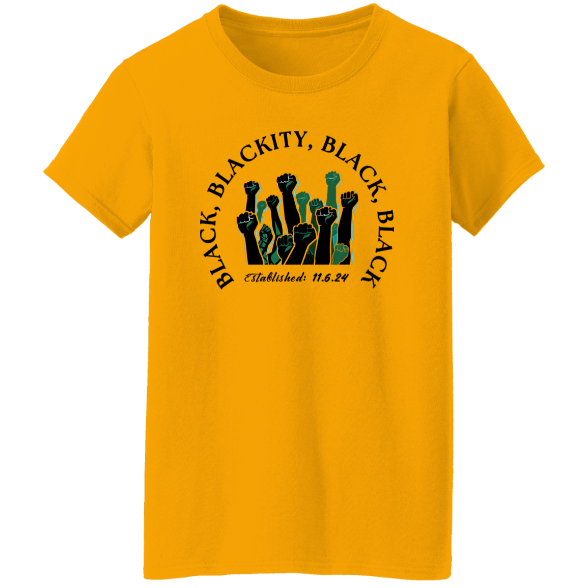 Black, Blackity tee
