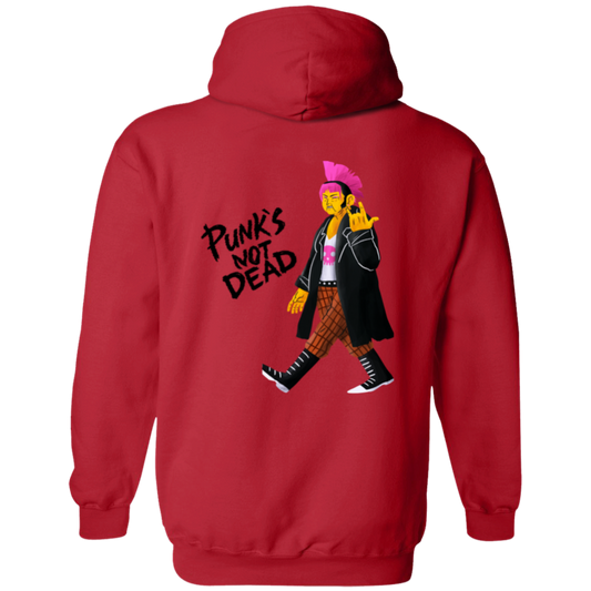 Punk's Not Dead Zip Up Hooded Sweatshirt