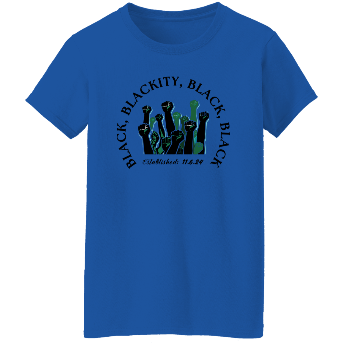 Black, Blackity tee