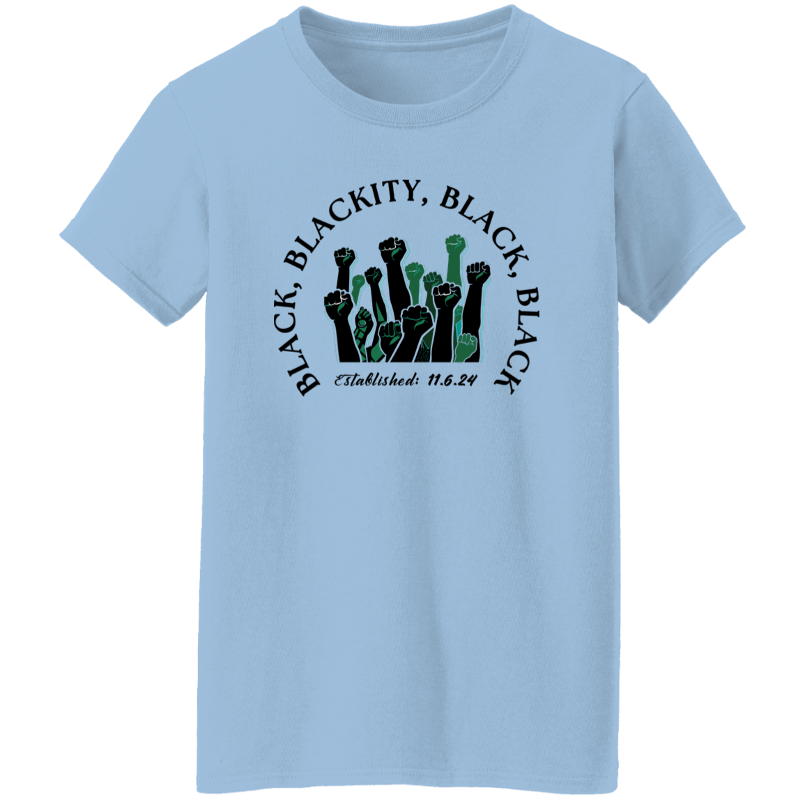 Black, Blackity tee