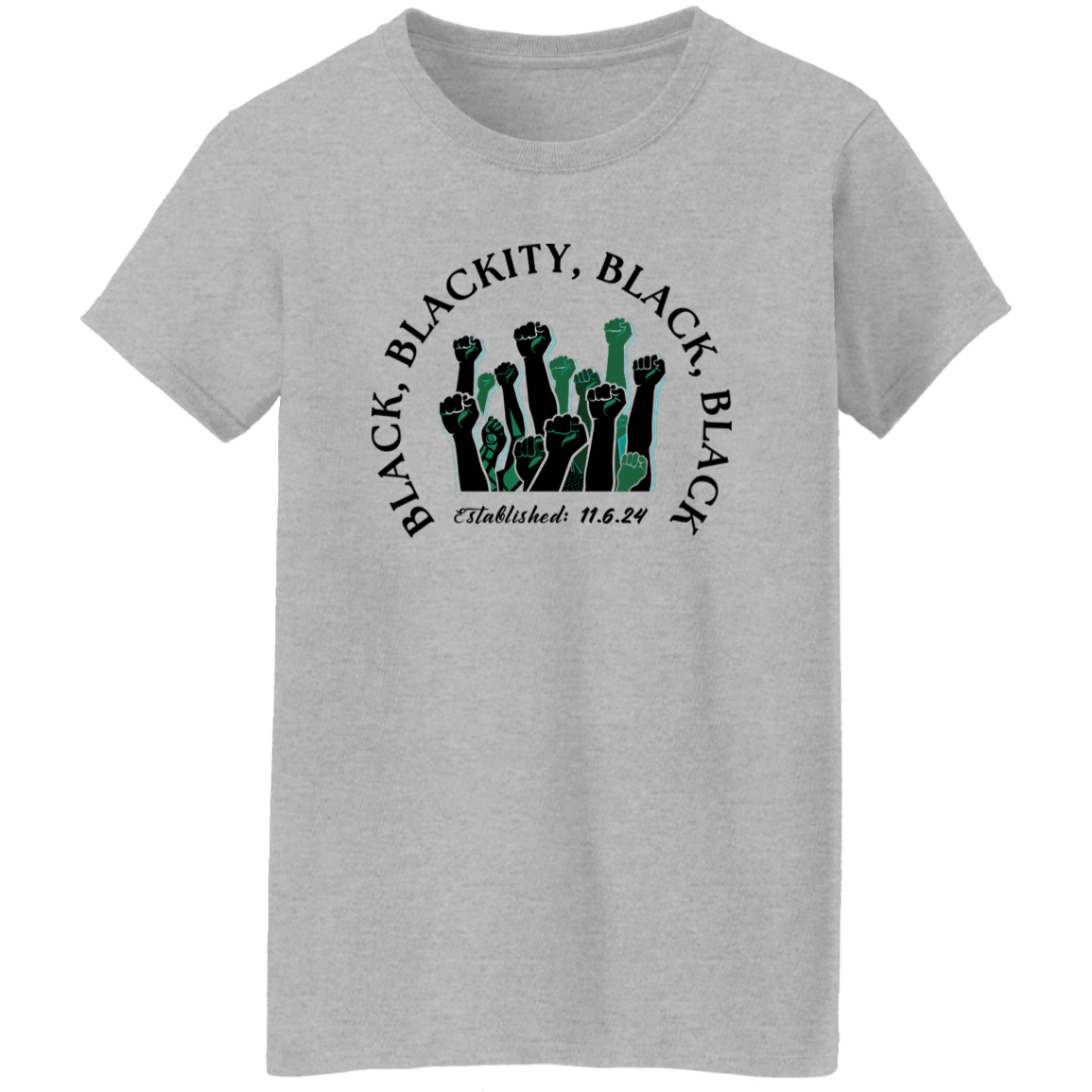 Black, Blackity tee