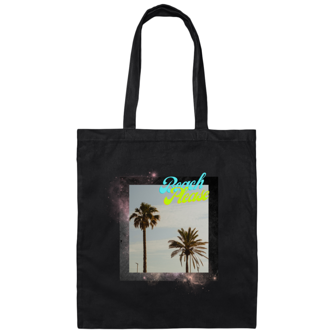 Beach Please Canvas Tote Bag