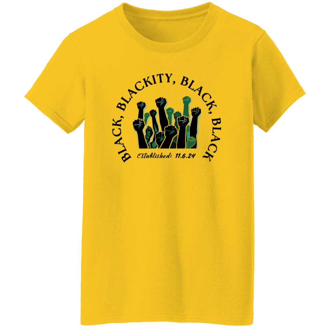 Black, Blackity tee