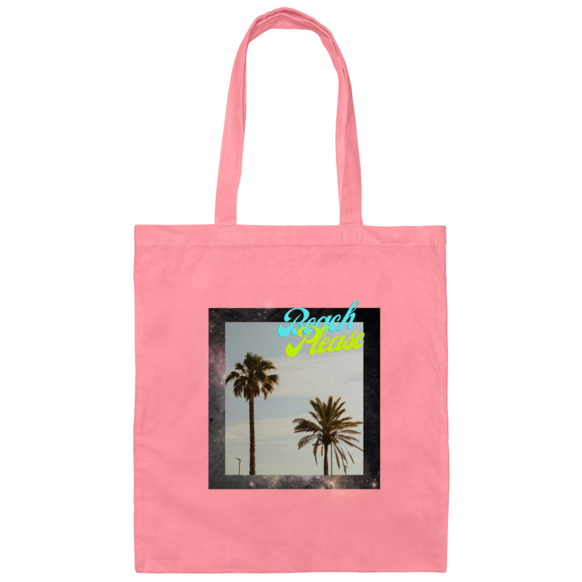 Beach Please Canvas Tote Bag