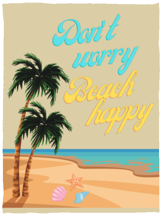 Don't worry, beach happy