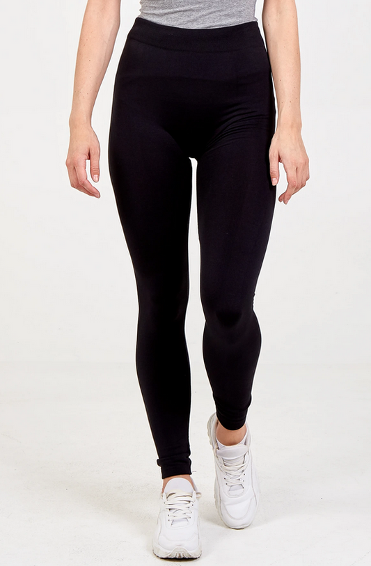 Basic Seamless Leggings - Black