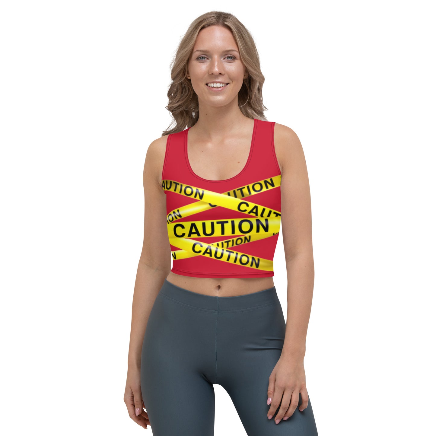 Caution Crop Top