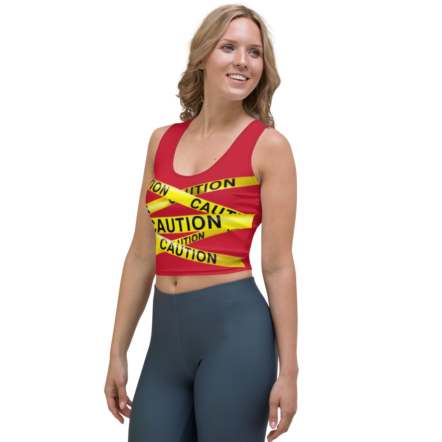 Caution Crop Top