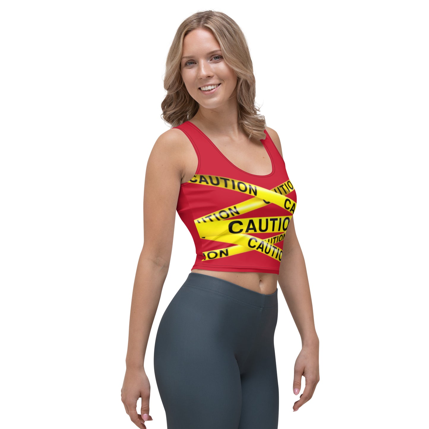 Caution Crop Top