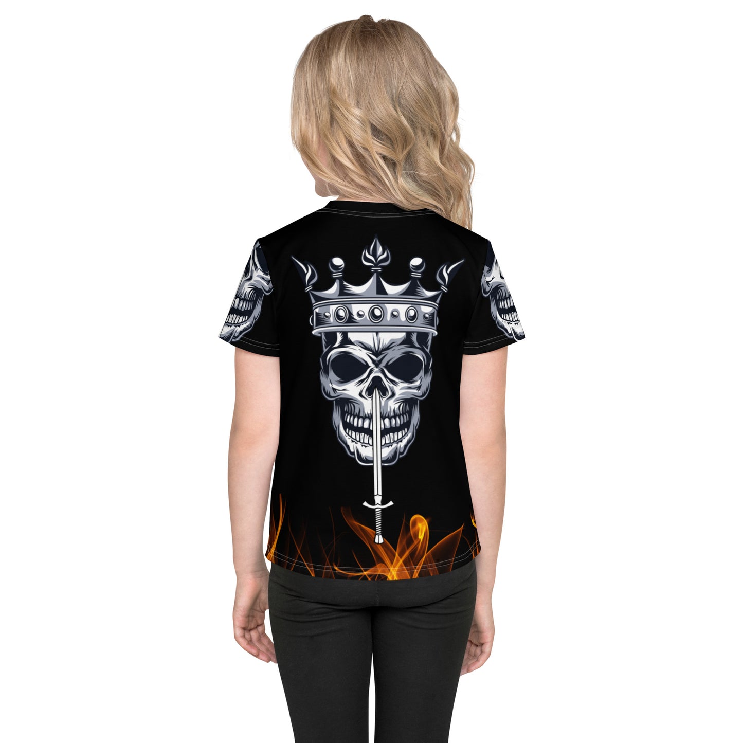 Skull and Sword Kids crew neck t-shirt