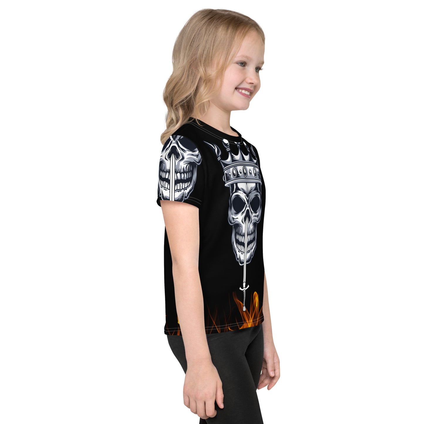 Skull and Sword Kids crew neck t-shirt