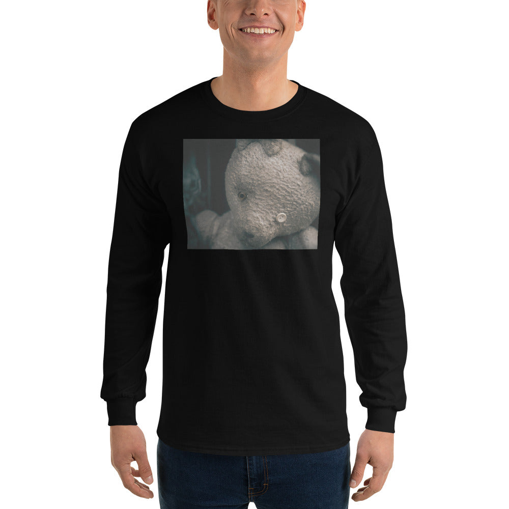 Distraught teddy Men’s Long Sleeve Shirt