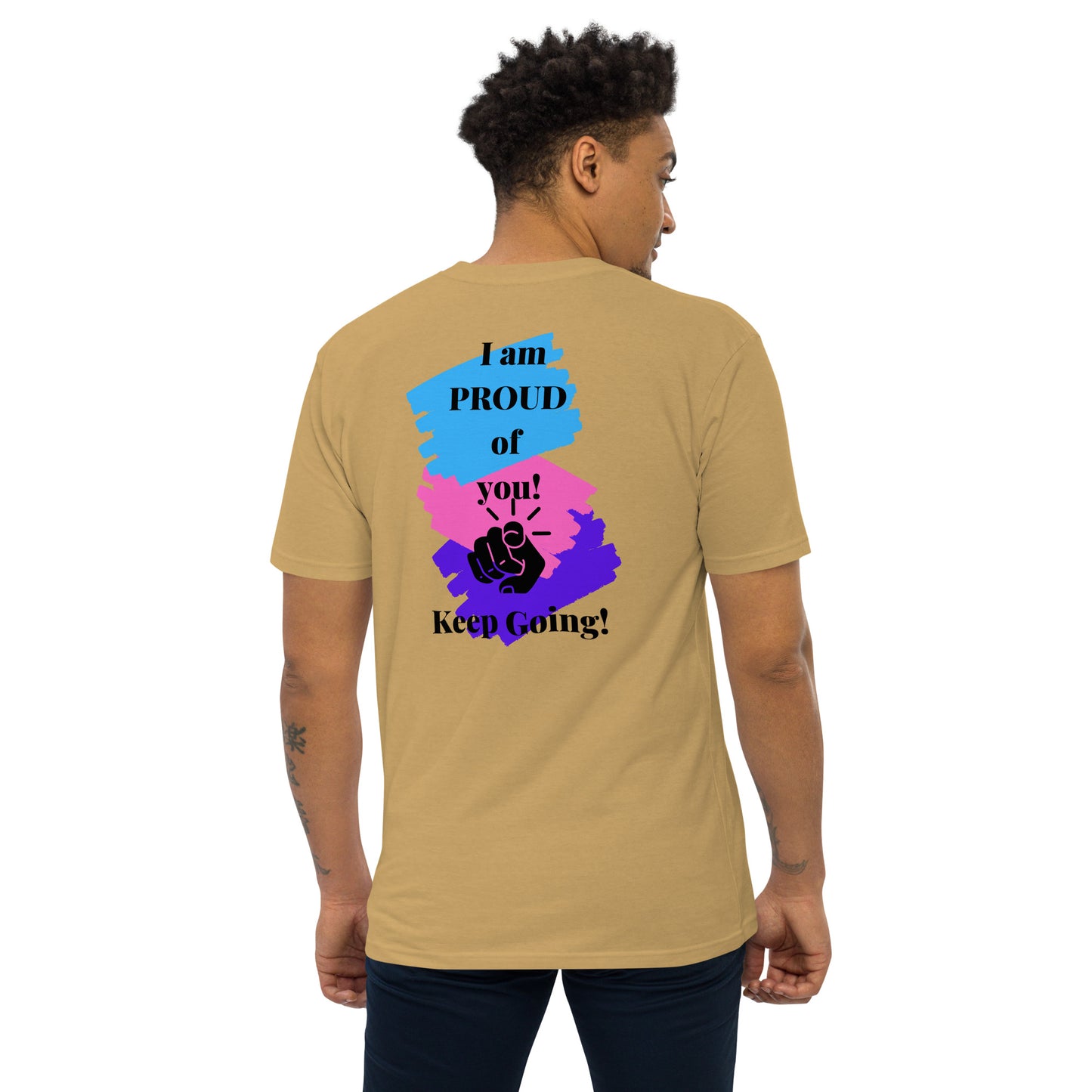 Read the Back Men’s premium heavyweight tee