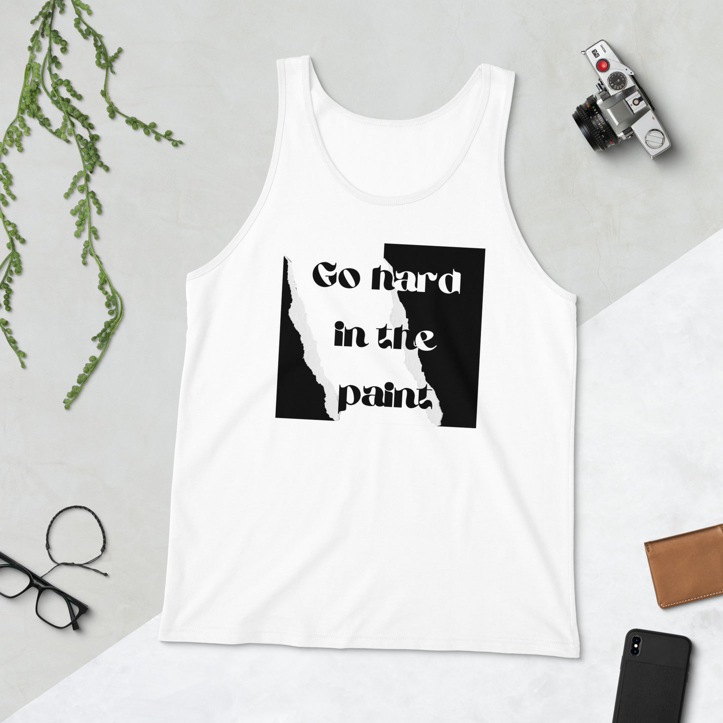 Go Hard in the paint Unisex Tank Top